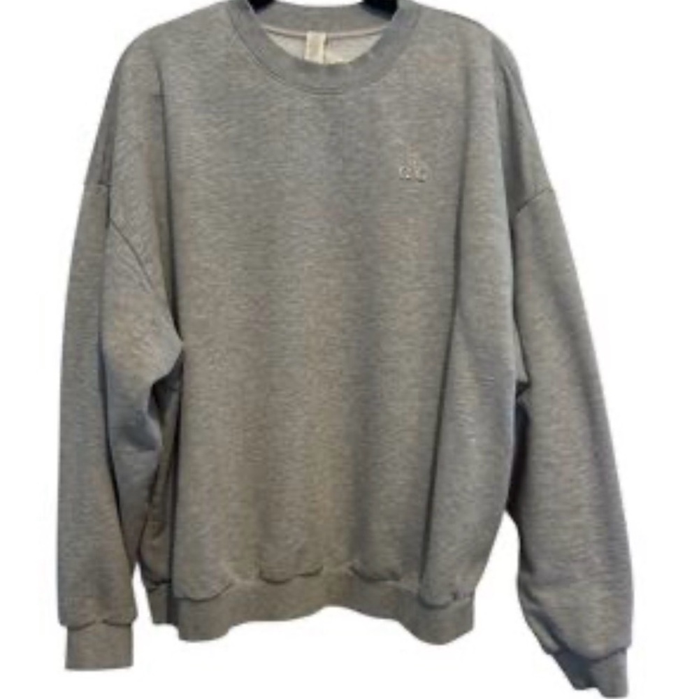 Alo Accolade Crew Neck Pullover in Athletic Heather Grey Size XL - Picture 6 of 7